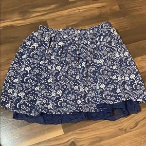 Blue and White Floral Skirt✨